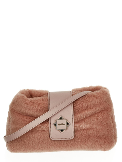 Shop Max Mara Cuscino Clutch Bag In Pink
