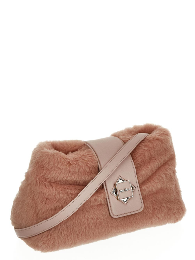 Shop Max Mara Cuscino Clutch Bag In Pink