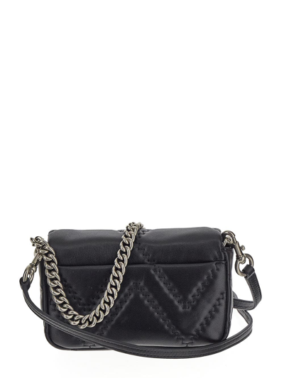 Shop Marc Jacobs The Quilted Leather J Mini Bag In Black