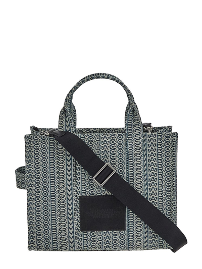 Shop Marc Jacobs The Monogram Medium Tote Bag In Blue