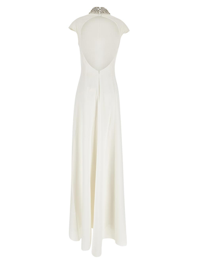 Shop Max Mara Perim Long Dress In White