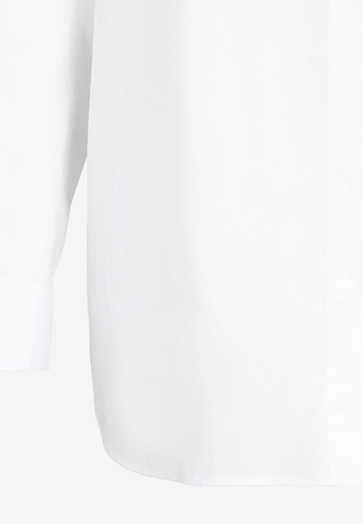 Shop The Row Eleni Long-sleeved Shirt In White
