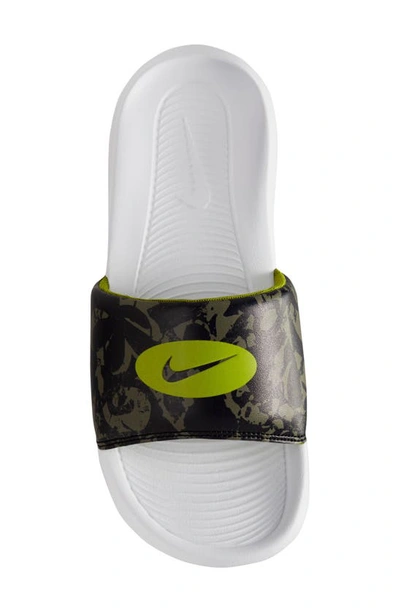 Shop Nike Victori One Sport Slide In Medium Olive/ Green/ Black