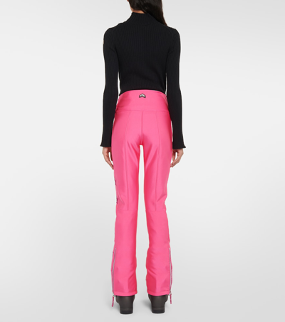 Jet Set Tiby Star-appliqué Flared Ski Pants In Pink