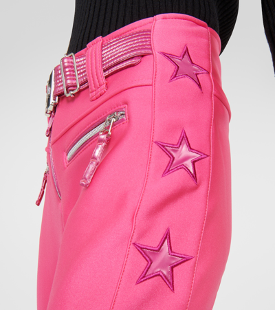 Jet Set Tiby Star-appliqué Flared Ski Pants In Pink