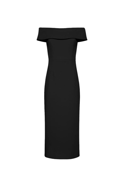 Rebecca Vallance Amore Off-shoulder Midi Dress
