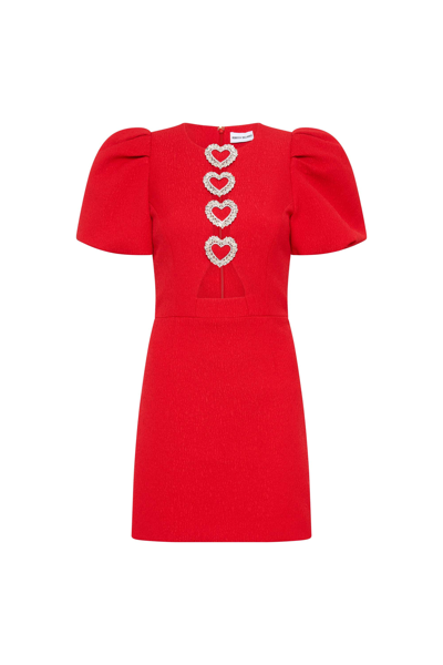 Shop Rebecca Vallance Chiara Puff Sleeve Mini Dress