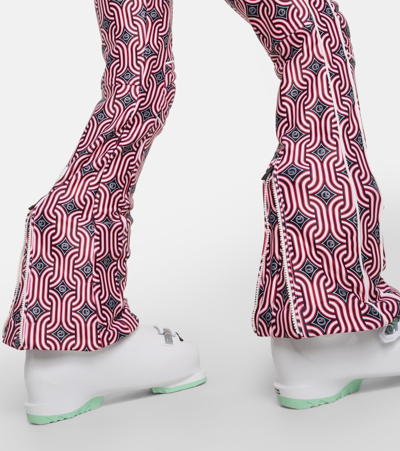 Shop Fusalp Celia Printed Soft Shell Ski Pants In Multicoloured