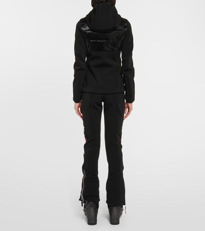 Jet Set Sundance Glam Padded Ski Jacket In Black