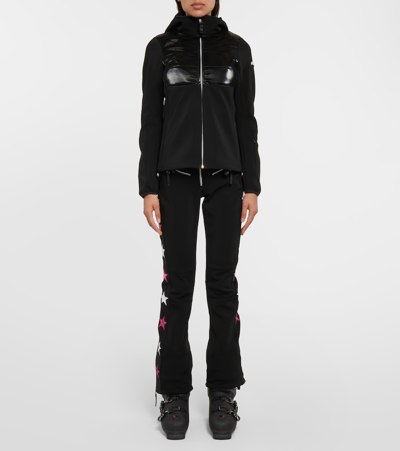 Jet Set Sundance Glam Padded Ski Jacket In Black