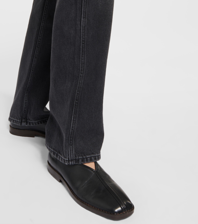 Shop Re/done '90s Loose High-rise Straight Jeans In Black