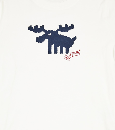 Bonpoint Tadda Printed Cotton Jersey Top In Neutrals