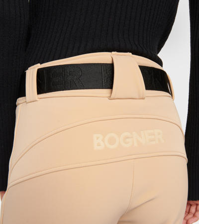 Shop Bogner Madei Mid-rise Slim Ski Pants In Neutrals