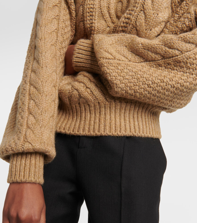 Shop Loro Piana Erdenet Cashmere And Mohair Turtleneck Sweater In Brown