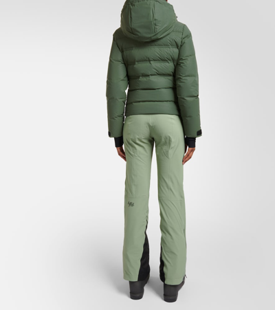 Shop Aztech Mountain Nuke Suit Down Ski Jacket In Green