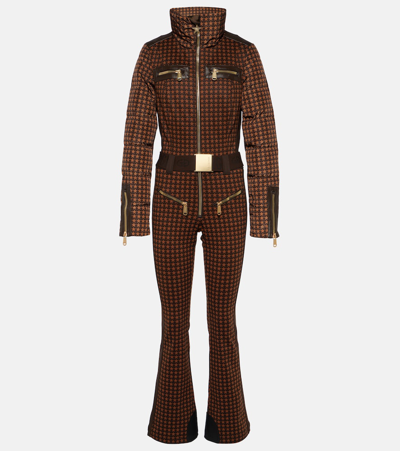 Shop Goldbergh Starstruck Printed Ski Suit In Brown