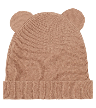 Shop Max Mara Teddy Bear Cashmere Beanie In Brown