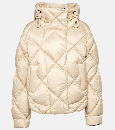 Shop Goldbergh Fiona Quilted Down Jacket In Beige