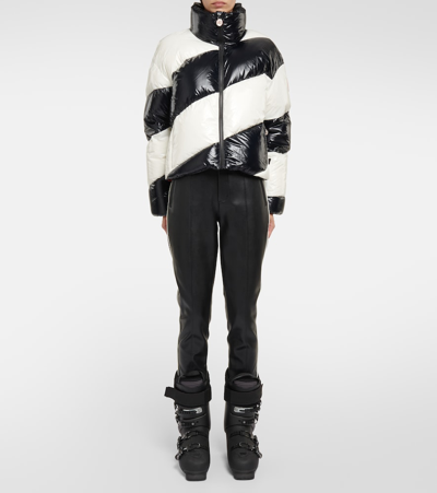 Shop Perfect Moment Aurora High-rise Faux Leather Ski Pants In Black