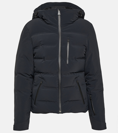 Aztech Mountain Nuke Quilted Ski Hooded Jacket In Black