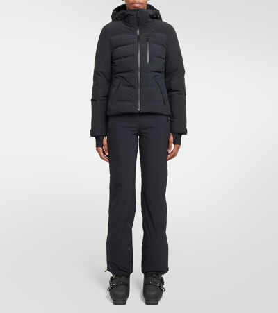 Aztech Mountain Nuke Quilted Ski Hooded Jacket In Black