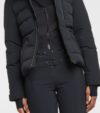 Aztech Mountain Nuke Quilted Ski Hooded Jacket In Black