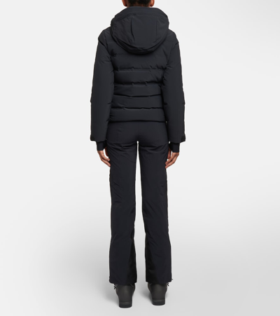 Aztech Mountain Nuke Quilted Ski Hooded Jacket In Black