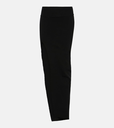 Shop Rick Owens Asymmetric Maxi Skirt In Black