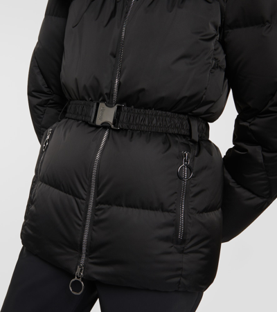 Fusalp Fur-trim Vela Puffer Jacket In Black