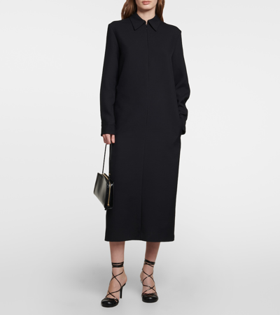 The Row 90mm Joan Suede Sandals In Black