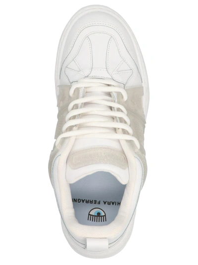 Shop Chiara Ferragni 'cf Hi Fly' Sneakers In White