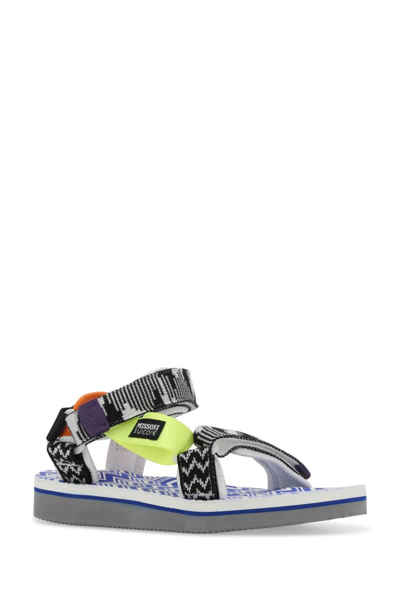 Shop Suicoke Sandals In Multicoloured
