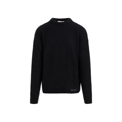 Shop Gucci Cashmere Pullover Sweater In Black