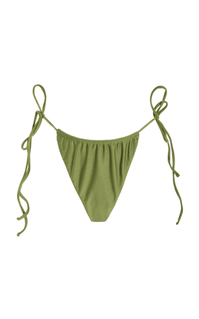 Shop Jade Swim Lana Cheeky Bikini Bottom In Green