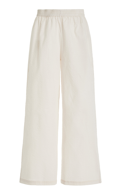 Shop Jade Swim Mika Wide-leg Pants In White