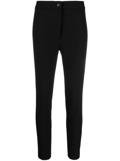 Shop Seventy Slim Trousers In Black
