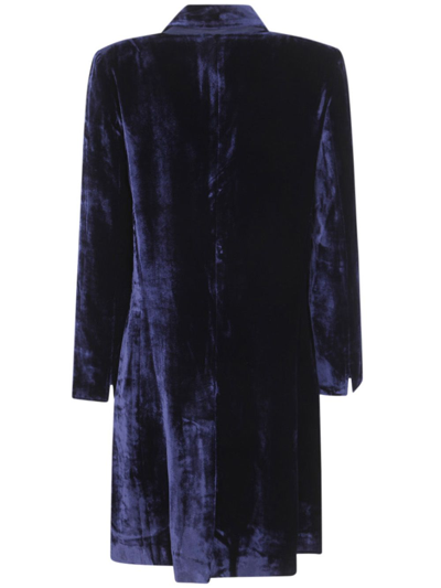 Shop Bianco Levrin Colette Coat In Blue