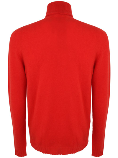 Shop Md75 Cashmere Turtle Neck Sweater In Yellow & Orange