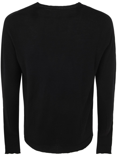 Shop Md75 Wool Basic Crew Neck Sweater In Black
