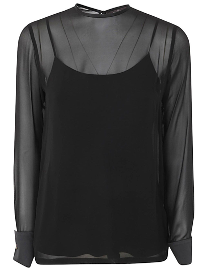 Shop Max Mara Strano Crew Neck Sweater In Black