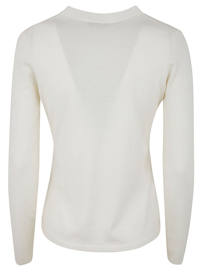 Shop Max Mara Casarsa Crew Neck Sweater In White