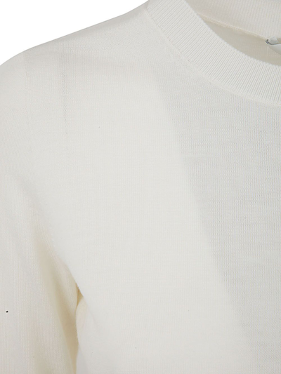 Shop Max Mara Casarsa Crew Neck Sweater In White