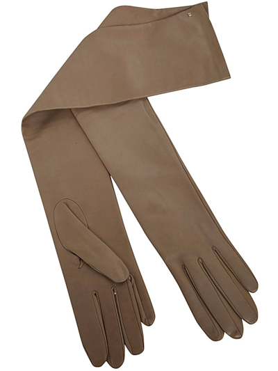 Shop Max Mara Amica Long Gloves In White