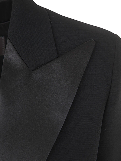 Shop Max Mara Diletta Cropped Smoking Jacket In Black