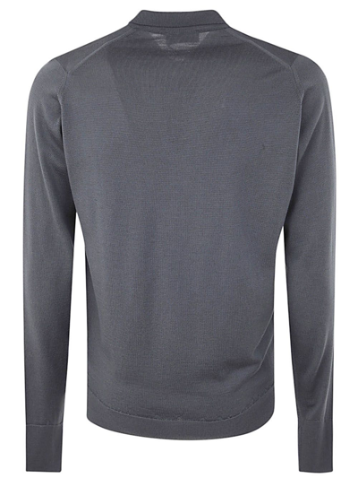 Shop John Smedley Cotswold Long Sleeves Shirt In Grey