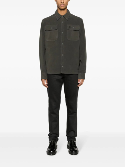 Shop Fred Perry Fp Fleece Overshirt In Green