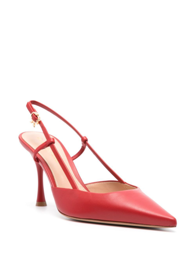 Shop Gianvito Rossi Ascent Calf Shoes In Red