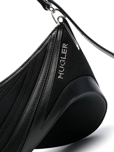 Shop Mugler Shoulder Bag In Black