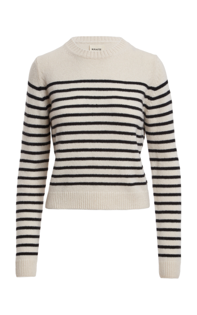 Shop Khaite Diletta Stripe Sweater