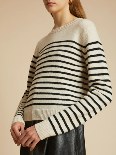 Shop Khaite Diletta Stripe Sweater